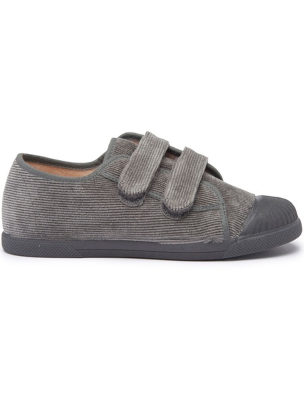 Childrenchic Kids Gray Corduroy Gigi Loop Sneakers Size 29 EU 12 US